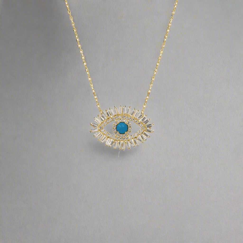 Talisman Necklace of Evil Eye: two options of metalChakarr JewelryNECKLACES
