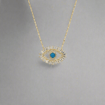 Talisman Necklace of Evil Eye: two options of metalChakarr JewelryNECKLACES
