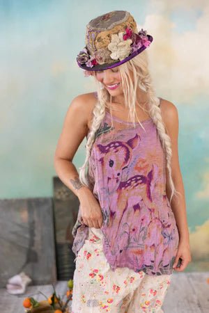 Tank 363 - Dama Dama Lana Tank - Lychee BlossomMagnolia PearlTOPS