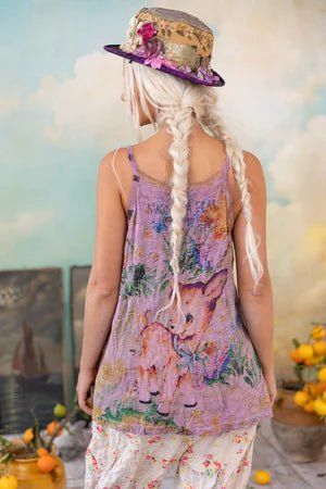 Tank 363 - Dama Dama Lana Tank - Lychee BlossomMagnolia PearlTOPS