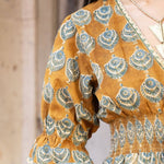 Tatiana Block Printed Dress – OchreThe Fox and The MermaidDRESS