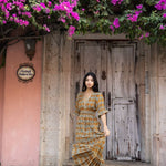 Tatiana Block Printed Dress – OchreThe Fox and The MermaidDRESS