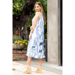 Tie Dye Midi Dress with Halter NeckTHMLDRESS