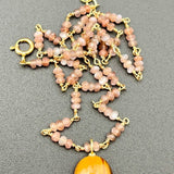 Tigers Eye with Garnet NecklaceBeth ZinkNECKLACES