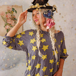 Top 2328 - Star Applique Viggo Tee - BravoMagnolia PearlTOPS