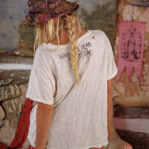 Top 2392 - Fellow Ship Voyage Tee - TrueMagnolia PearlTOPS