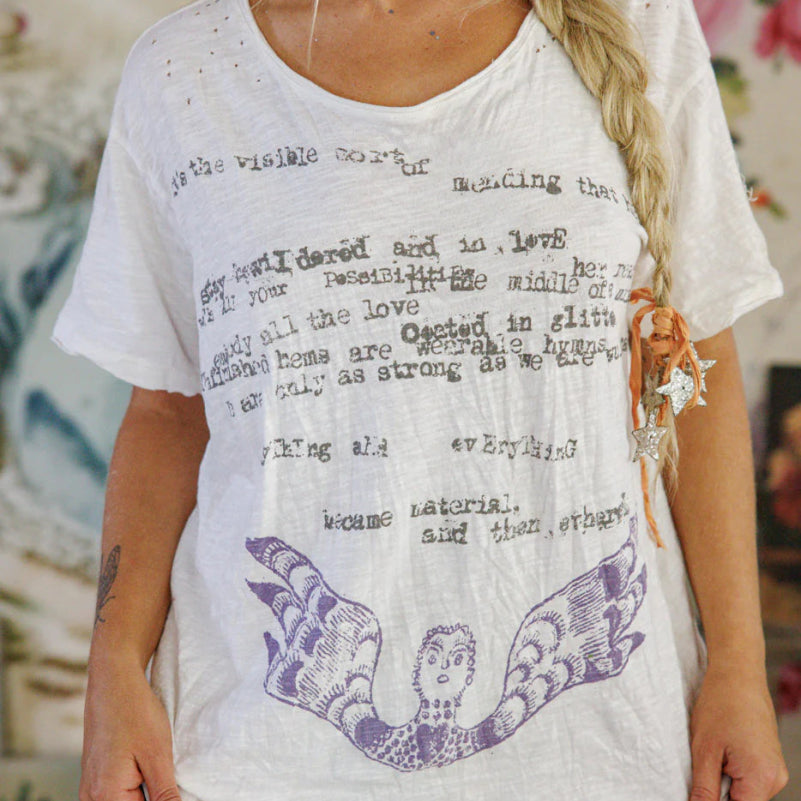 Top 2403 - Stay Bewildered Tee - TrueMagnolia PearlTOPS