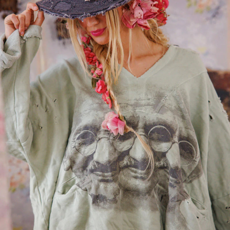 Top 2449 - Bapu Fritza Hoodie - Dove AshMagnolia PearlTOPS