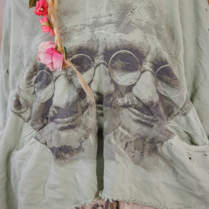 Top 2449 - Bapu Fritza Hoodie - Dove AshMagnolia PearlTOPS