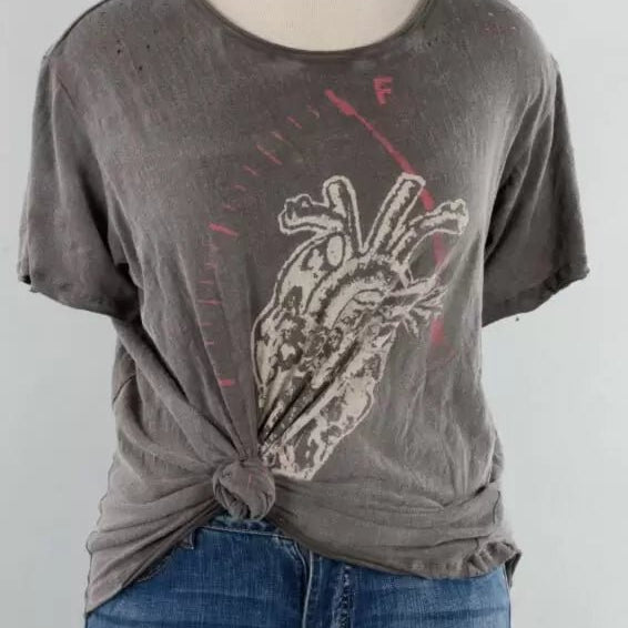 Top 922 - Full Heart Tee - OzzyMagnolia PearlTOPS