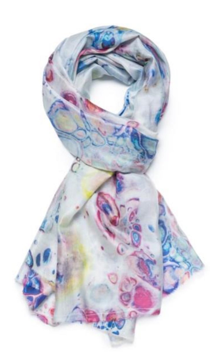 Tranquil – Mulberry Silk Shawl - 28”x78”ZiabirdACCESS