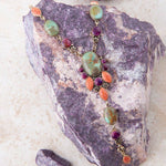 Turquoise, Amethyst & Orange Coral NecklaceBarse JewelryNECKLACES