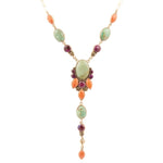 Turquoise, Amethyst & Orange Coral NecklaceBarse JewelryNECKLACES