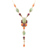 Turquoise, Amethyst & Orange Coral NecklaceBarse JewelryNECKLACES