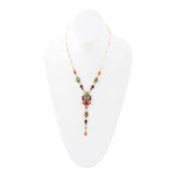 Turquoise, Amethyst & Orange Coral NecklaceBarse JewelryNECKLACES