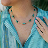 Turquoise Barrel NecklaceBeth ZinkNECKLACES