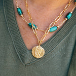 Turquoise Barrel NecklaceBeth ZinkNECKLACES
