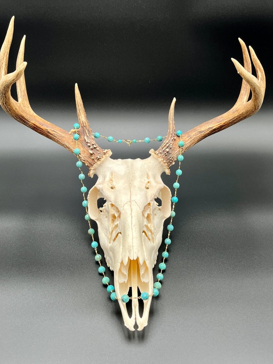 Turquoise Faceted Gemstone Necklace – 34”Beth ZinkNECKLACES