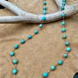 Turquoise Faceted Gemstone Necklace – 34”Beth ZinkNECKLACES
