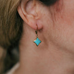 Turquoise Star Leverback EarringsBeth ZinkEARRINGS