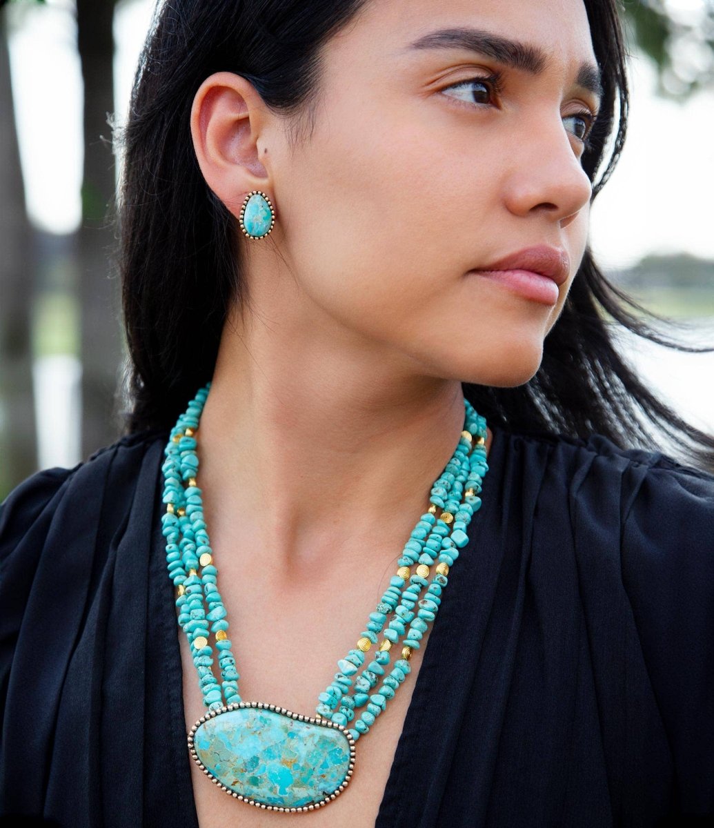 Turquoise Statement NecklaceBarse JewelryNECKLACES