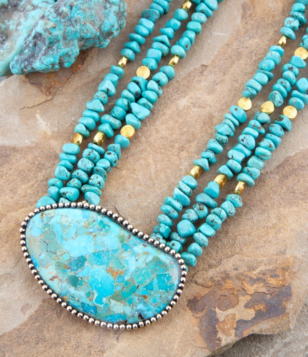 Turquoise Statement NecklaceBarse JewelryNECKLACES