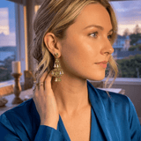 Vintage Crystal Chandelier Earrings - Clip OnsZiabirdEARRINGS