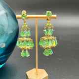 Vintage Crystal Chandelier Earrings - Clip OnsZiabirdEARRINGS