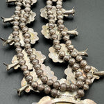 Vintage Navajo Turquoise Squash Blossom (1970s)ZiabirdNECKLACES