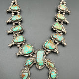 Vintage Navajo Turquoise Squash Blossom (1970s)ZiabirdNECKLACES
