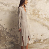 Voyage Shirt Dress - Black StripesThe HandloomDress
