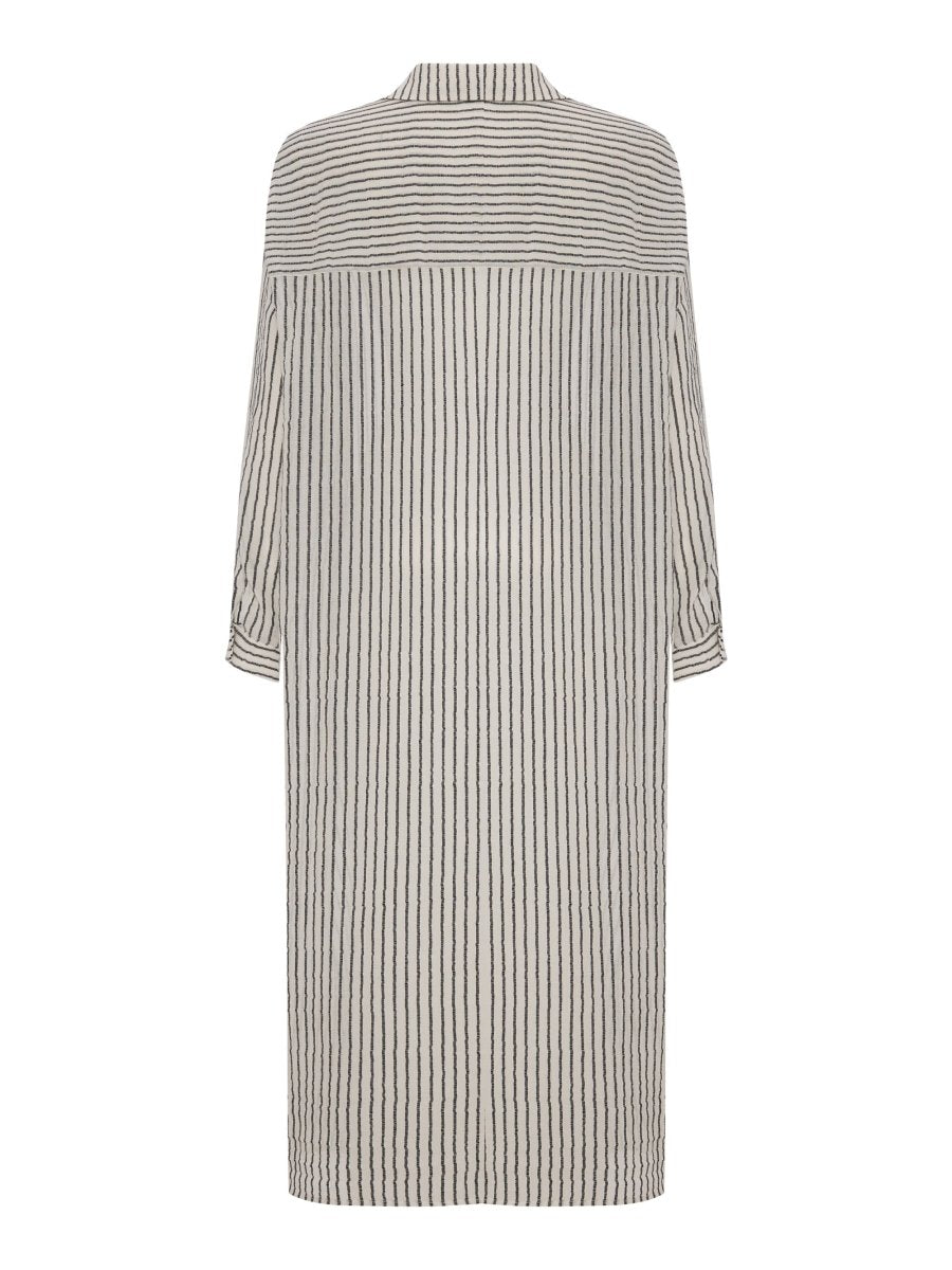 Voyage Shirt Dress - Black StripesThe HandloomDress
