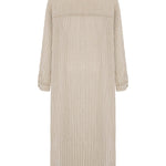 Voyage Shirt Dress - Khaki Green StripesThe HandloomDress