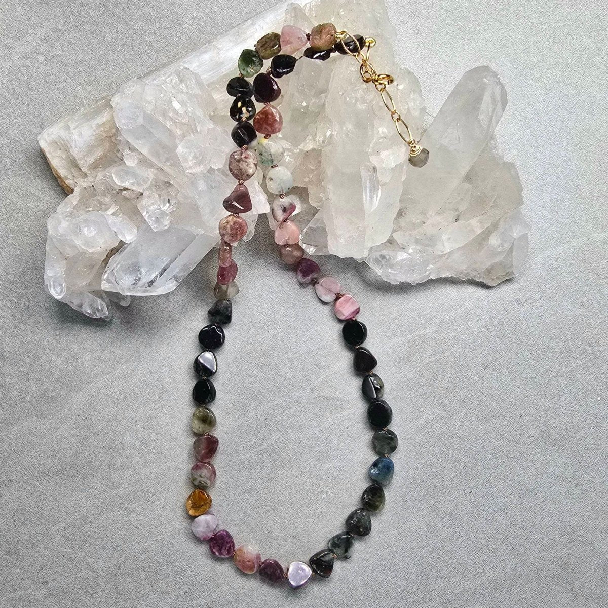 Watermelon Tourmaline - Oorganic Slices #8122James & JezebelleNECKLACES