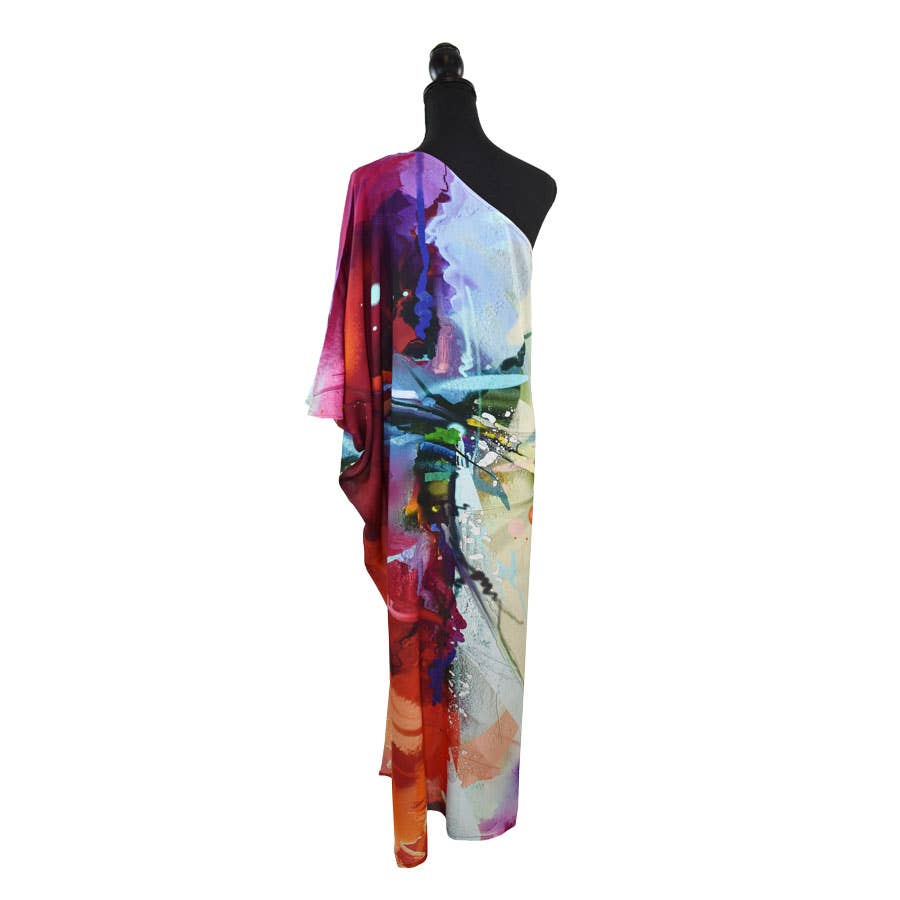 Whitemarsh One - Shoulder Reversible DressDupatta DesignsDRESS