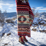 Andean Alpaca Wool Blanket - Wildfire