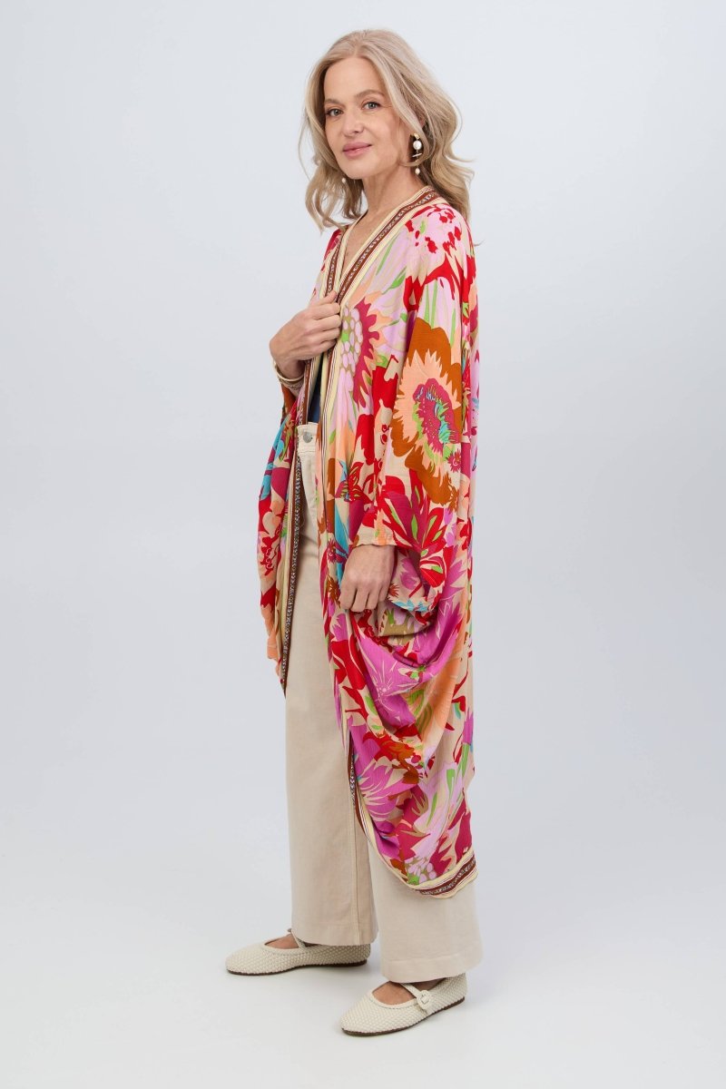 Wing Sleeve Floral KimonoSAACHIKimono
