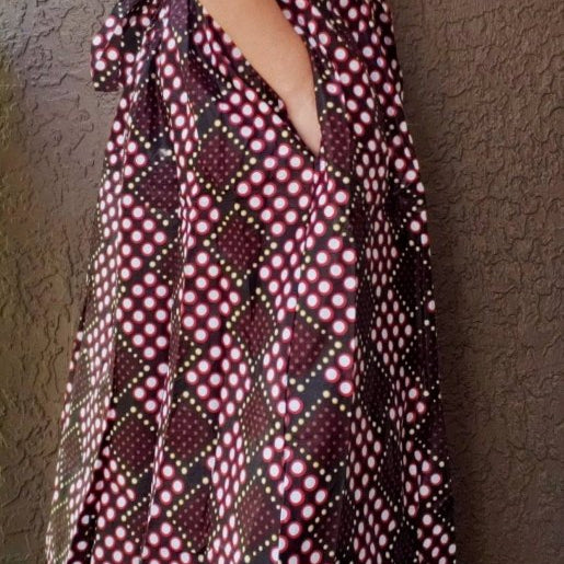 Women Long maxi Skirt - Black/Red/YellowIndia BatikSKIRT