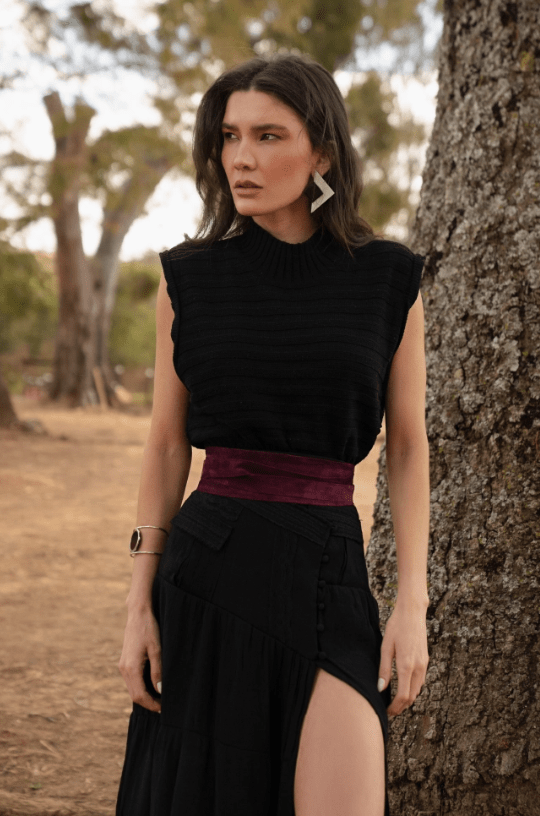 Wrap Belt - Berry SuedeADA Collection Beltsbelts