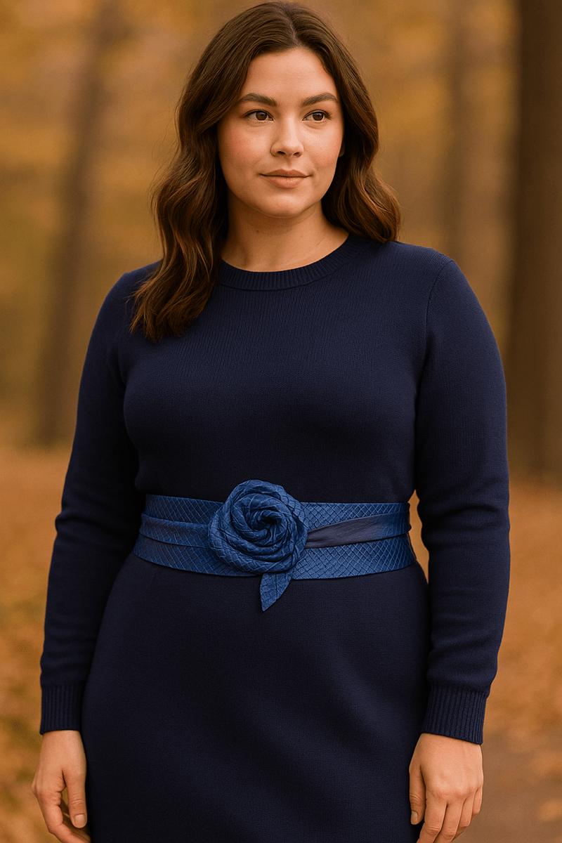 Wrap Belt – Blue PythonADA Collection Beltsbelts