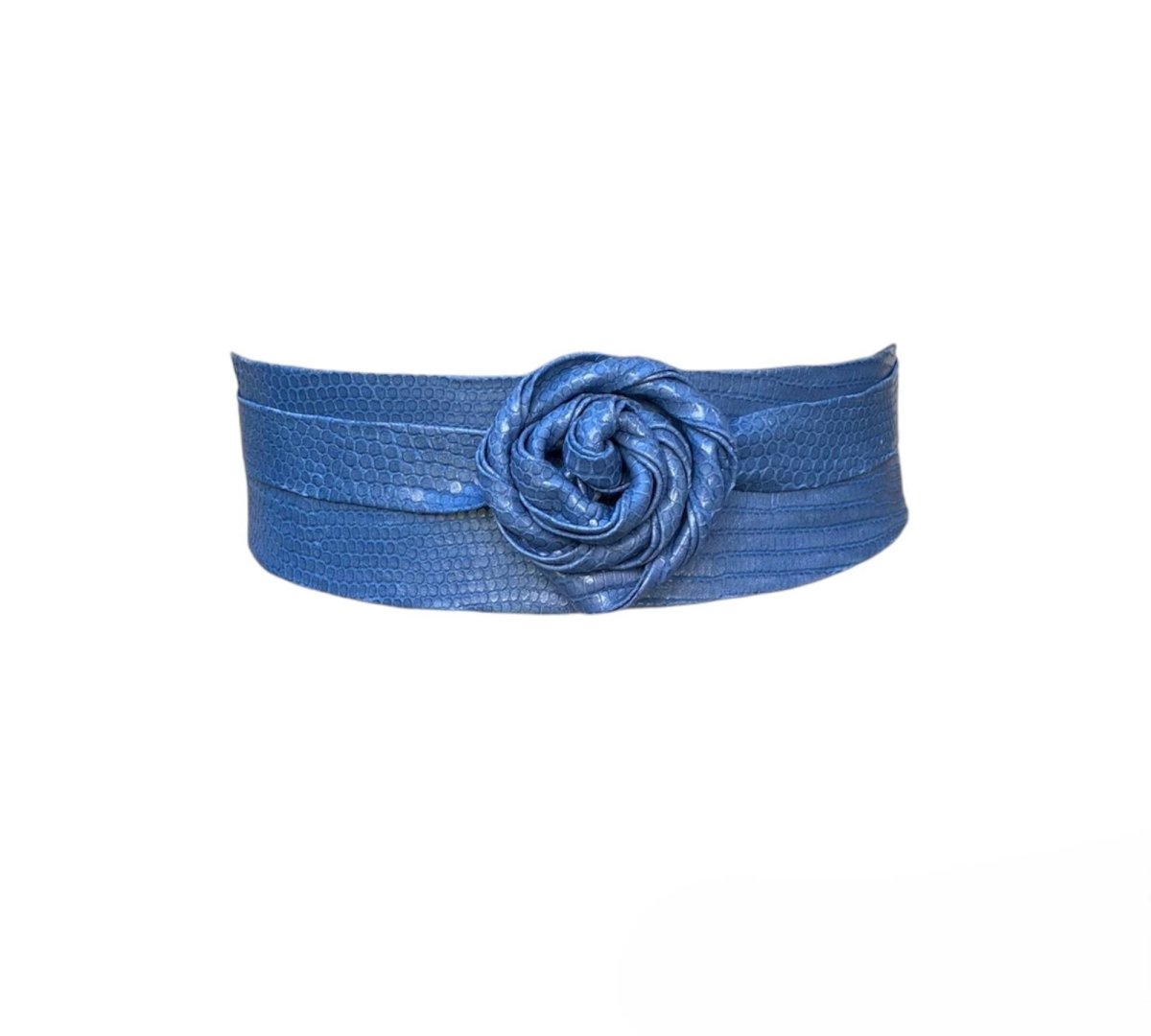 Wrap Belt – Blue PythonADA Collection Beltsbelts