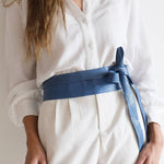 Wrap Belt – Blue PythonADA Collection Beltsbelts