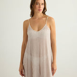 Yaz Dress - Burgundy StripesThe HandloomDress