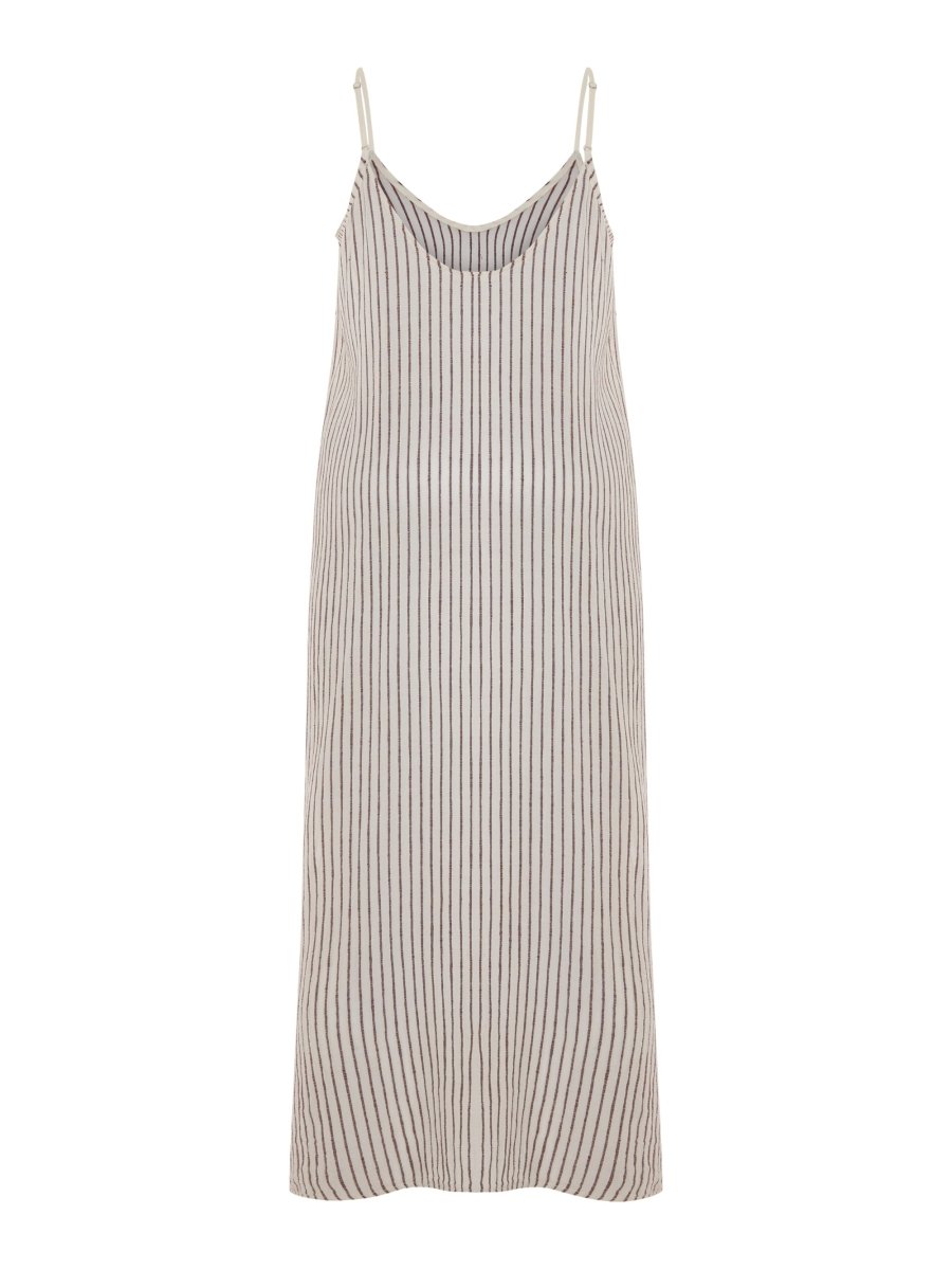 Yaz Dress - Burgundy StripesThe HandloomDress
