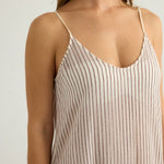 Yaz Dress - Burgundy StripesThe HandloomDress