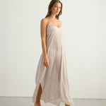 Yaz Dress - Burgundy StripesThe HandloomDress