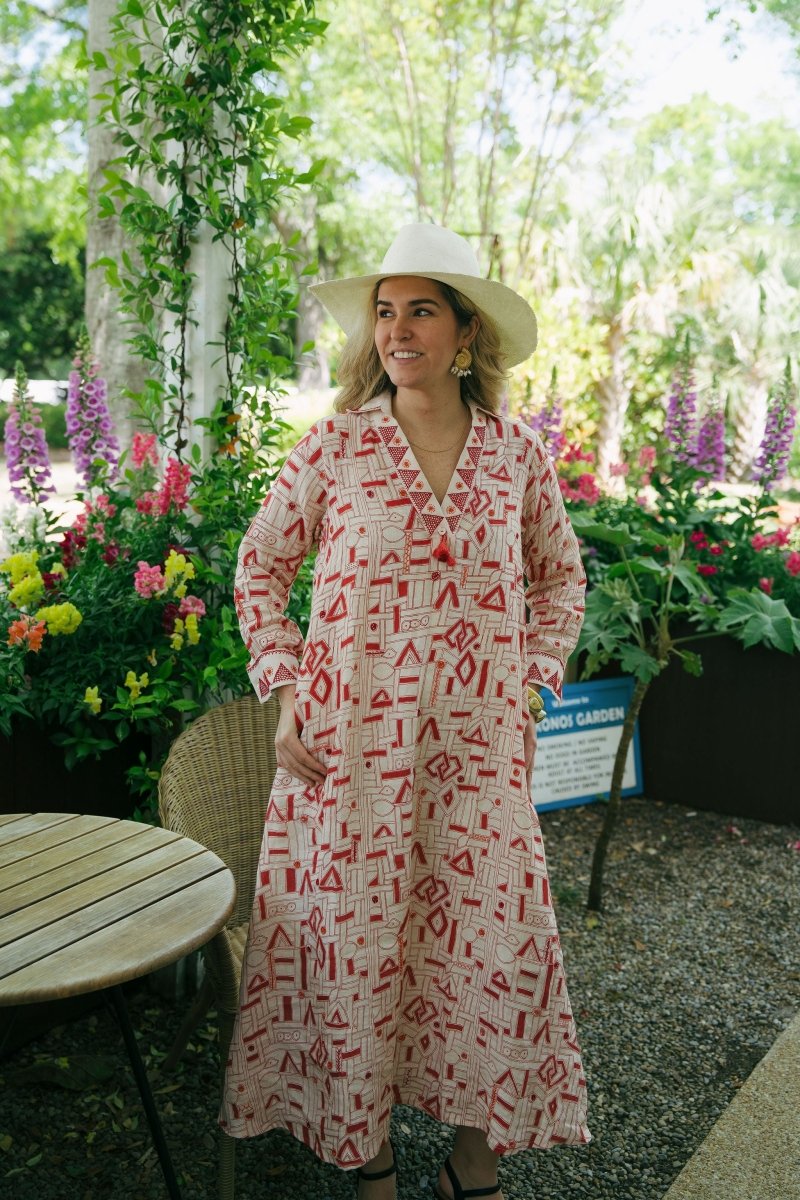 Zainab - Kuba Tomato with Tomato EmbroideryAlamwarDRESS