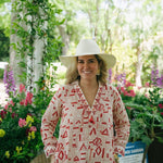Zainab - Kuba Tomato with Tomato EmbroideryAlamwarDRESS