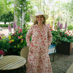 Zainab - Kuba Tomato with Tomato EmbroideryAlamwarDRESS