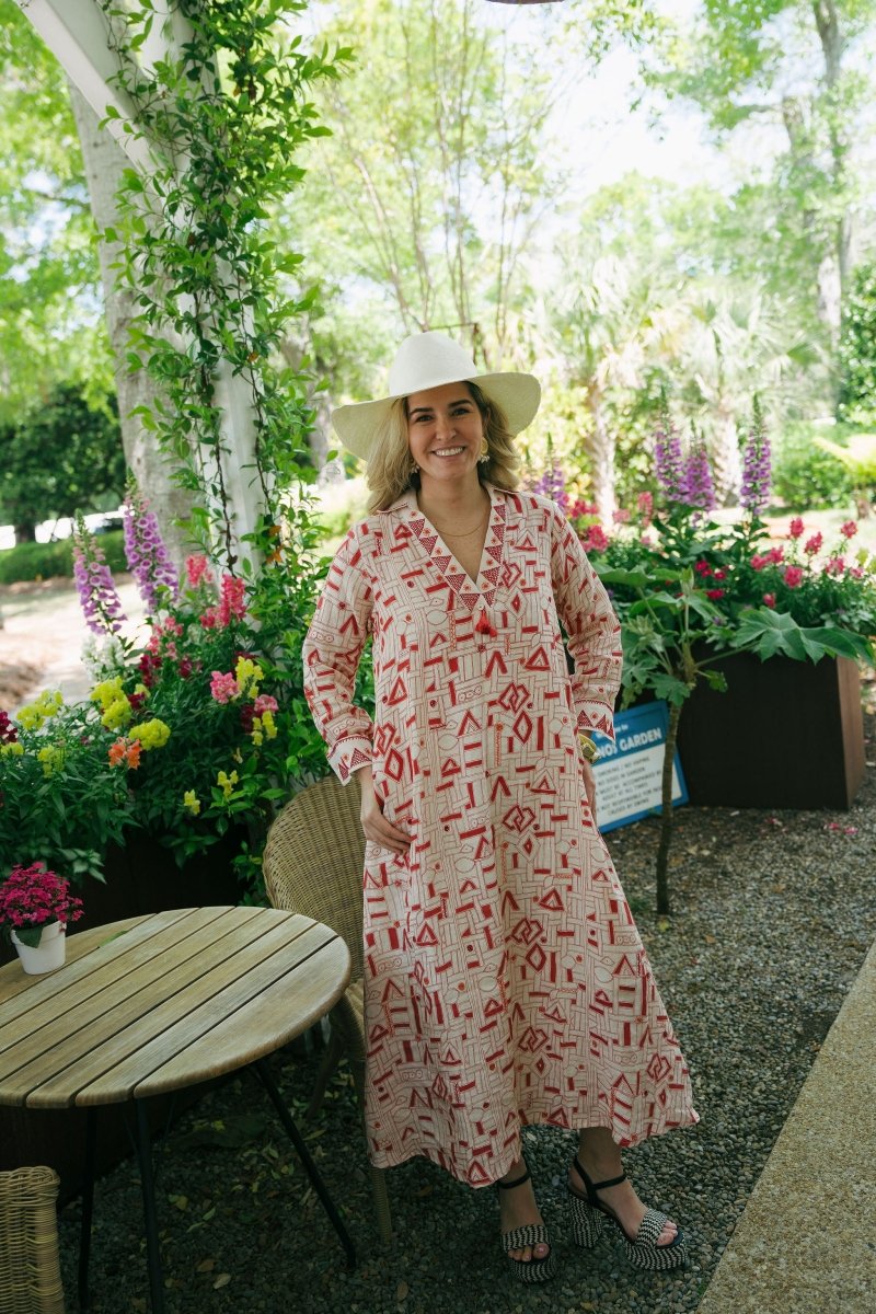 Zainab - Kuba Tomato with Tomato EmbroideryAlamwarDRESS